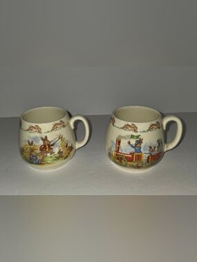Vintage Bunnykins Coffee Cup /Tea Cup Set Of 2. Beautiful Condition Collectable